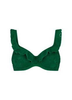 BEACHLIFE Green Embroidery Support Bikinitop -Beachlife Verkäufe 108 717 front