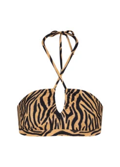 BEACHLIFE Soft Zebra Plunge Bikinitop -Beachlife Verkäufe 113 296 front