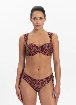 BEACHLIFE Zebra Bandeau Bikinitop