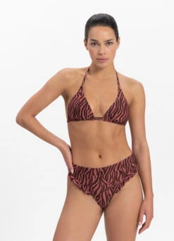 BEACHLIFE Zebra Triangel Bikinitop