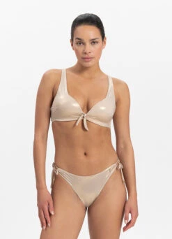 BEACHLIFE Gold Champagne Push-up Bikinitop