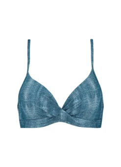 BEACHLIFE Denim Twist Bikinitop