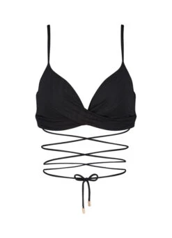 BEACHLIFE Black Swirl Twist Bikinitop -Beachlife Verkäufe 123 969 front