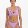 BEACHLIFE Purple Swirl Ruffle Bikinitop -Beachlife Verkäufe 125 567 217 567 1