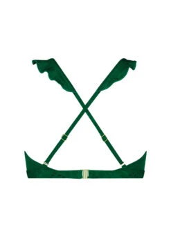 BEACHLIFE Green Embroidery Ruffle Bikinitop -Beachlife Verkäufe 125 717 back2