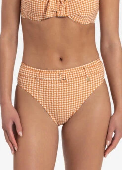 BEACHLIFE Pied De Poule High-waist Bikinibroekje