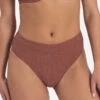 BEACHLIFE Rouge Shimmer High-waist Bikinibroekje -Beachlife Verkäufe 206 573