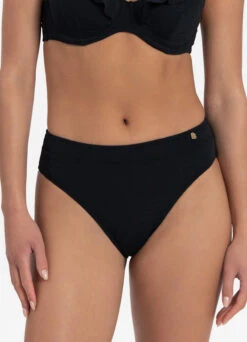 BEACHLIFE Black Swirl High-waist Bikinibroekje