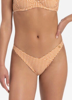 BEACHLIFE Pied De Poule V-detail Bikinibroekje