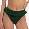 BEACHLIFE Green Embroidery High-waist Bikinibroekje -Beachlife Verkäufe 218 717