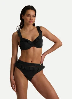 BEACHLIFE Black Embroidery High-waist Bikinibroekje -Beachlife Verkäufe 265108 966 265218 966 front