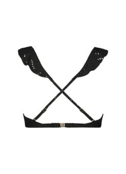 BEACHLIFE Black Embroidery Ruffle Bikinitop -Beachlife Verkäufe 270125 966 1 back