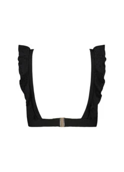 BEACHLIFE Black Embroidery Ruches Bikinitop -Beachlife Verkäufe 270127 966 back