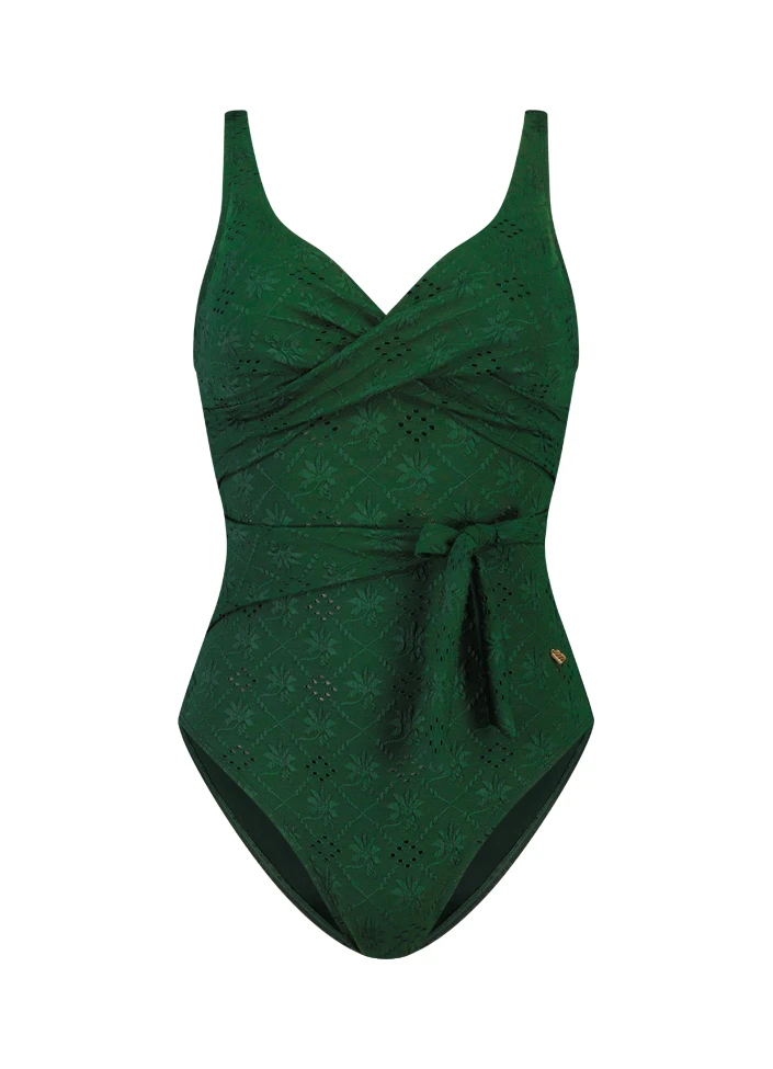 BEACHLIFE Green Embroidery Overslag Badpak 5 BEACHLIFE Green Embroidery Overslag Badpak – Bild 3