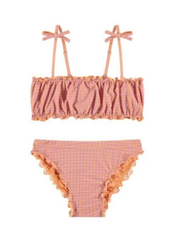 BEACHLIFE Pied De Poule Mini Meisjes Puffy Bikiniset