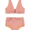 BEACHLIFE Pied De Poule Mini Meisjes Strik Bikiniset
