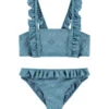 BEACHLIFE Blue Embroidery Meisjes Ruffle Bikiniset -Beachlife Verkäufe 564 623 front