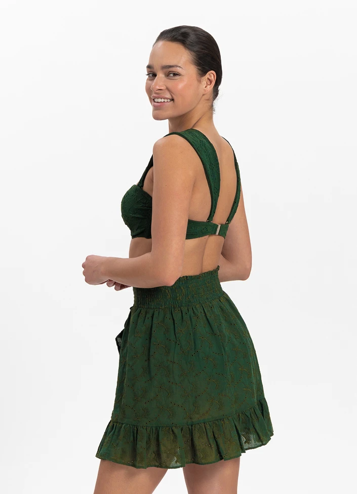 BEACHLIFE Green Embroidery Rokje 4 BEACHLIFE Green Embroidery Rokje – Bild 2