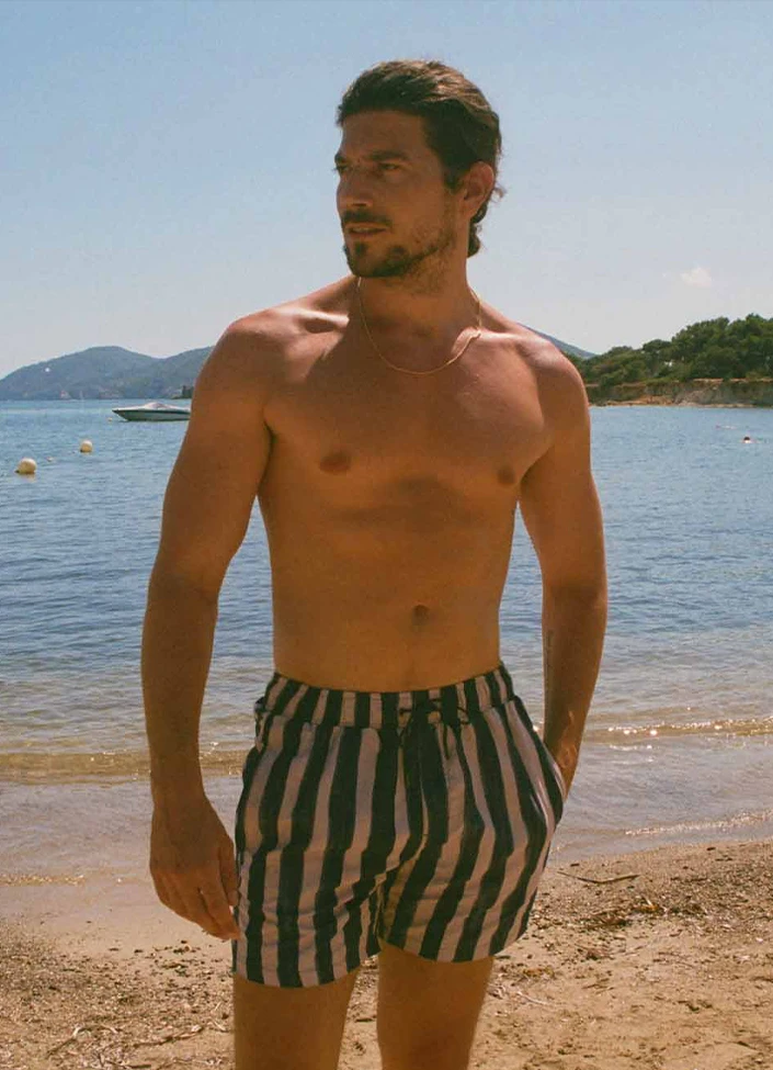 BEACHLIFE Blockstripe Heren Zwembroek 4 BEACHLIFE Blockstripe Heren Zwembroek – Bild 2