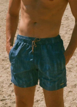 Titelseite -Beachlife Verkäufe beachlife swimwear ss2023 men denim close up