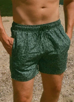 Titelseite -Beachlife Verkäufe beachlife swimwear ss2023 men safari green close up