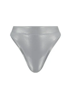 BEACHLIFE Metallic Silver Brazilian Bikinibroekje